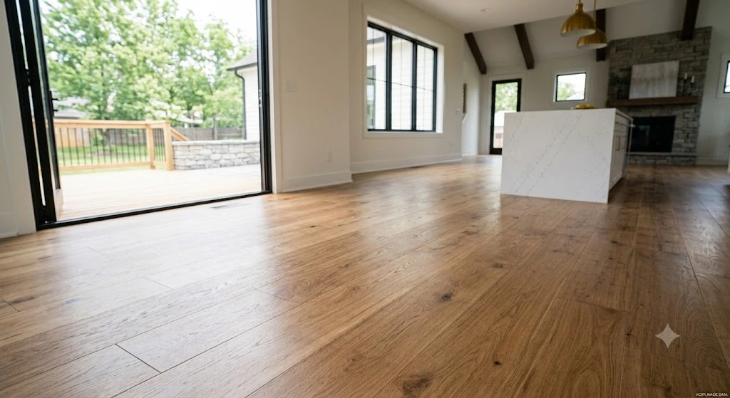 Beautiful engineered plank flooring