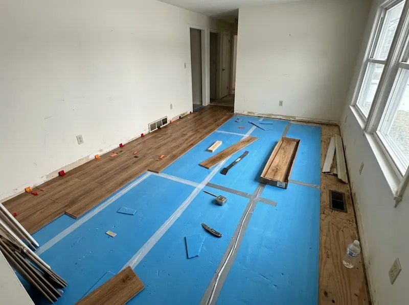 Laminate flooring installation in Poquoson, VA